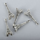 10 Silver EIFFEL TOWER Charms France Charms Paris Charms chs0261
