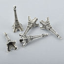 10 Silver EIFFEL TOWER Charms France Charms Paris Charms chs0261