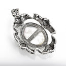 1 Large Cameo Pendant with Young Girl in Mother of Pearl Pendant, 3.25" long, chs1992