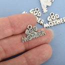 10 Silver GOD MOTHER Charm Pendants, Godmother Charms,  chs2311