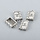 5 BOOK Of MORMON Charms, Lds Charms, Antique Silver Metal Charm Pendants, 27x16mm, chs2723