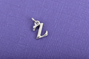 4 ZETA Greek Letter Silver Plated Charms, Letter Z Charm, Sorority Charms, Silver Plated Pendant, 1/2" tall, includes jump ring, chs3025