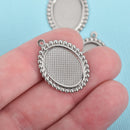 stainless steel bezel charm