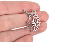 5 Silver Tone Filigree UNICORN, Fairy Tale Charm Pendants, 28mm, chs3266