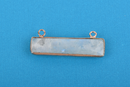 Rose Gold MOONSTONE Gemstone Bar Pendant, Natural Moonstone with Rose Gold Bezel, 2 Hole Connector Link, 35mm (1-3/8"), chs3292