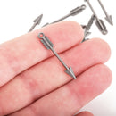 gunmetal arrow charms