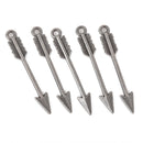 10 Gunmetal ARROW Charms, Small Arrow Pendants, Arrowhead Charms, Archery Charms, 33x5mm, chs3322