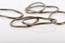 10 Bronze Oval Wavy Rings, Oval Connector Links, Soldered Ring Metal Charms, 34x22mm, chs3323