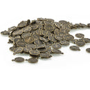 10 Religious Medal Charms, Bronze Relic Charm Pendants, double sided Patron Saint charms, 15x12mm, chs3368