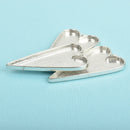 2 Silver Bezel HEART TRAYS Pendants for Resin, Cabochons, fits 2" inside tray, chs3471