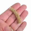 Golden Yellow Rhinestone Tube Bead, Grade A stones embedded in polymer clay with a metal core base chs3475