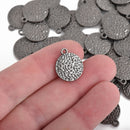 gunmetal dot charms