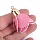 faux leather tassel charms