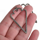 5 Distressed Gunmetal ARROWHEAD Pendant Charms, 2-1/8", chs3828