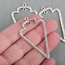 5 Distressed Silver ARROWHEAD Pendant Charms, 2-1/8", chs3830