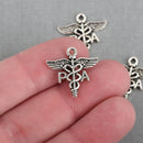 10 Silver PA NURSE Charm Pendants, Physician Assistant, 20mm, chs3833