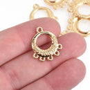 10 Gold CHANDELIER CONNECTOR Charms Multi-Strand Chandelier Necklace or Earrings Charms, 1 to 5 connector link 22mm, chs4140