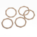 10 Washer Ring Charms, Connector Charms, MUSHROOOM TAUPE, Bamboo Pattern Circle Links 23mm chs4429