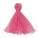 50 Pink Tassel Charms 1" long chs4474