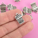 10 TYPEWRITER Charms, Silver Metal 20mm chs4785
