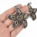 Rhinestone Crystal Starfish Pendant, 2.75" chs4880