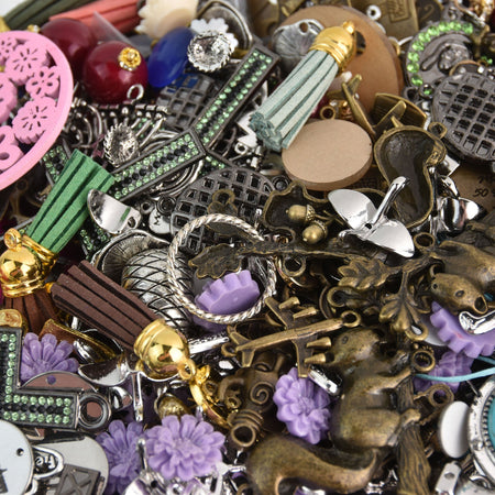 1 pound of Mixed Charms, Surprise Mix Grab bag, Random, Liquidation chs9990