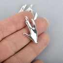 3 Silver "Live Long and Prosper" Hand Sign chs4943