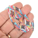 5 Metal LEAF Charms Filigree Enamel 2-3/8" chs5148