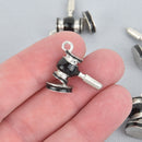 5 GAVEL Charms, Lawyer Attorney Judge Law School, chs5171