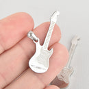 1 ELECTRIC BASS GUITAR Charm, Silver Stainless Steel chs5542