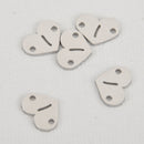 1 LETTER I Heart Charm Stainless Steel Connector Link 12mm chs5964