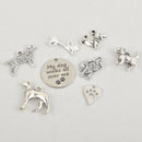 8 DOG LOVER Charms, Silver Mixed Lot Collection chs6047