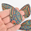 10 Faux Leather Teardrop Charms Paisley Vegan Pendant 2-1/4" long chs6091