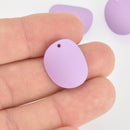5 Purple Curved Enamel Charms, chs6281