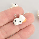 4 Cow Charms, Handpainted Resin, chs6781