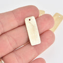 2 Gold Rectangle Charms Brushed Texture 28mm chs7092