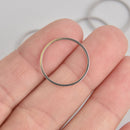 10 Circle Ring Charms, Stainless Steel Connector Links, 20mm  chs7110