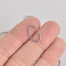 10 Oval Charms, Stainless Steel Connector Links, 16mm  chs7113