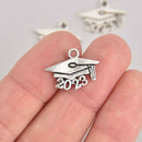10 pcs 2023 Graduation Cap Charm Pendants, Class of 2023 graduation charm chs7216