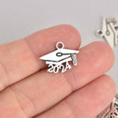 10 pcs 2024 Graduation Cap Charm Pendants, Class of 2024 graduation charm chs7221