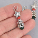 2 Christmas Tree Charms, 35mm, chs7526
