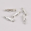 10 Silver Golf Clubs Charms, 23mm, chs7710