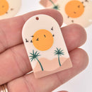 2 Charms, Resin Acrylic, 37mm, chs7713