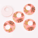 2 Leaf Charms, Resin Acrylic, 38mm, chs7772