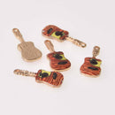2 Guitar Charms, Enamel, 26mm chs7796