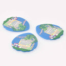 2 Flower Garden Charms, Acrylic, 44mm, chs7860