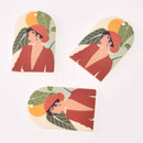 2 Charms, Resin Acrylic, Lady, 37mm, chs7863