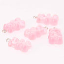 10 Pink Candy Bear Charms, 21mm, chs7889