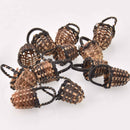 2 Rattan Charms, Small Basket, chs8103