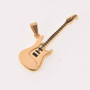 1 ELECTRIC GUITAR Charm, Gold Stainless Steel chs8128